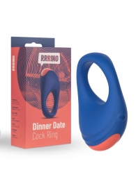 Синее эрекционное кольцо RRRING Dinner Date Cock Ring - FeelzToys - в Оренбурге купить с доставкой