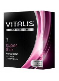 Ультратонкие презервативы VITALIS PREMIUM super thin - 3 шт. - Vitalis - купить с доставкой в Оренбурге