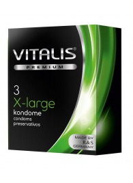 Презервативы увеличенного размера VITALIS PREMIUM x-large - 3 шт. - Vitalis - купить с доставкой в Оренбурге