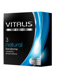 Классические презервативы VITALIS PREMIUM natural - 3 шт. - Vitalis - купить с доставкой в Оренбурге