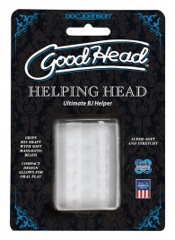 Прозрачный мастурбатор HELPING HEAD - Doc Johnson - в Оренбурге купить с доставкой