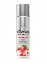 Массажное масло JO Aromatix Massage Oil Strawberry с ароматом клубники - 120 мл. - System JO - купить с доставкой в Оренбурге