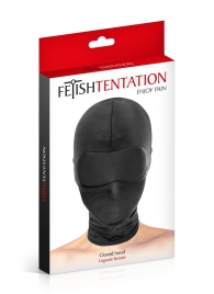 Сплошная маска-шлем с имитацией повязки для глаз - Fetish Tentation - купить с доставкой в Оренбурге