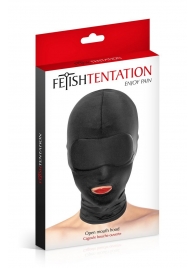 Сплошная маска на голову с прорезью для рта - Fetish Tentation - купить с доставкой в Оренбурге