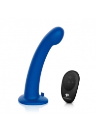 Синяя насадка Remote Control P-Spot G-Spot с черными трусиками - 20 см. - Pegasus - купить с доставкой в Оренбурге