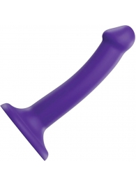 Фиолетовый фаллоимитатор-насадка Strap-On-Me Dildo Dual Density size S - 17 см. - Strap-on-me - купить с доставкой в Оренбурге