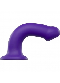 Фиолетовый фаллоимитатор-насадка Strap-On-Me Dildo Dual Density size L - 19 см. - Strap-on-me - купить с доставкой в Оренбурге