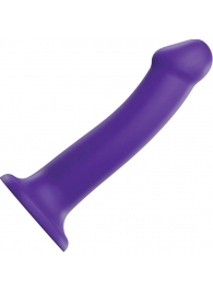 Фиолетовый фаллоимитатор-насадка Strap-On-Me Dildo Dual Density size L - 19 см. - Strap-on-me - купить с доставкой в Оренбурге