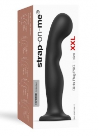 Черная насадка Strap-On-Me Dildo Plug P G size XXL - Strap-on-me - купить с доставкой в Оренбурге
