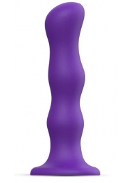 Фиолетовая насадка Strap-On-Me Dildo Geisha Balls size M - Strap-on-me - купить с доставкой в Оренбурге