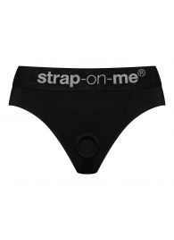 Черные трусики для насадок Heroine Lingerie Harness - size M - Strap-on-me - купить с доставкой в Оренбурге