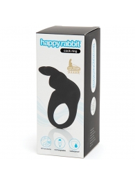 Черное эрекционное виброкольцо Happy Rabbit Rechargeable Rabbit Cock Ring - Happy Rabbit - в Оренбурге купить с доставкой