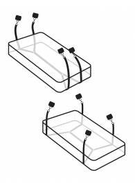 Фиксаторы для кровати WRAPAROUND MATTRESS RESTRAIN - Pipedream - купить с доставкой в Оренбурге