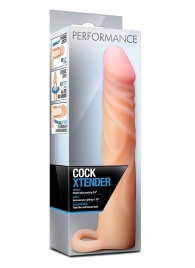 Телесная насадка на пенис Cock Xtender - 17,7 см. - Blush Novelties - в Оренбурге купить с доставкой
