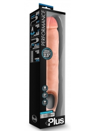 Телесная насадка-удлинитель 11.5 Inch Silicone Cock Sheath Penis Extender - 29,2 см. - Blush Novelties - в Оренбурге купить с доставкой
