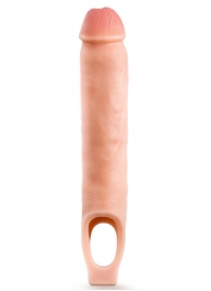 Телесная насадка-удлинитель 11.5 Inch Silicone Cock Sheath Penis Extender - 29,2 см. - Blush Novelties - в Оренбурге купить с доставкой