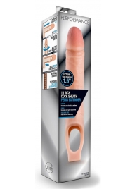 Телесная насадка на пенис 10 Inch Cock Sheath Extender - 25 см. - Blush Novelties - в Оренбурге купить с доставкой