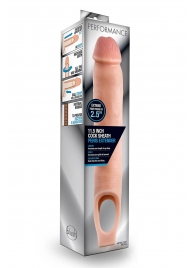 Телесная насадка на пенис 11.5 Inch Cock Sheath Penis Extender - 29,2 см. - Blush Novelties - в Оренбурге купить с доставкой