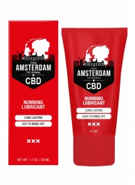 Пролонгирующий лубрикант Numbing CBD from Amsterdam - 50 мл. - Shots Media BV - купить с доставкой в Оренбурге