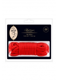 Красная веревка для фиксации - 10 м. - Sweet Caress - купить с доставкой в Оренбурге