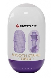 Сиреневый мастурбатор-яйцо Smooth Stripes - Baile - в Оренбурге купить с доставкой