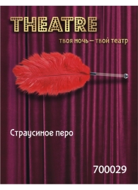 Красное страусовое пёрышко - ToyFa - купить с доставкой в Оренбурге