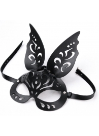 Черная ажурная маска  Зайка  с ушками - Crazy Handmade - купить с доставкой в Оренбурге