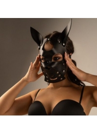 Черная маска  Собака  с ушками - Crazy Handmade - купить с доставкой в Оренбурге