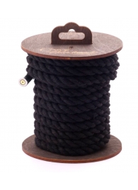 Черная хлопковая веревка для бондажа на катушке - 5 м. - Crazy Handmade - купить с доставкой в Оренбурге