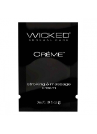 Крем для массажа и мастурбации Wicked Stroking and Massage Creme - 3 мл. - Wicked - купить с доставкой в Оренбурге