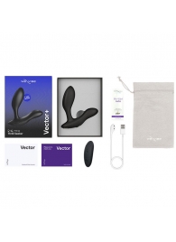 Черный анальный вибратор We-Vibe Vector+ - We-vibe - в Оренбурге купить с доставкой