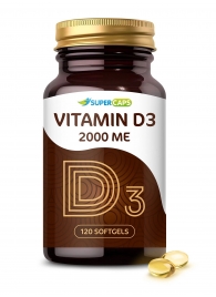 Пищевая добавка SuperCaps VITAMIN D3 2000 ME - 120 капсул - SuperCaps - купить с доставкой в Оренбурге