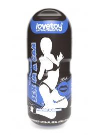 Мастурбатор-ротик с вибрацией Sex In A Can Mouth Lotus Tunnel - Lovetoy - в Оренбурге купить с доставкой