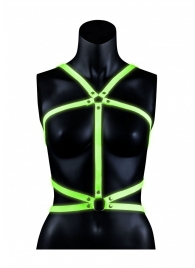 Портупея Body Harness с неоновым эффектом - размер L-XL - Shots Media BV - купить с доставкой в Оренбурге