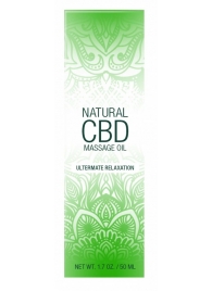 Массажное масло Natural CBD Massage Oil - 50 мл. - Shots Media BV - купить с доставкой в Оренбурге