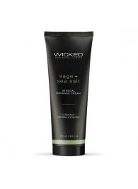 Массажный легкий крем WICKED Sage plus Sea Salt - 120 мл. - Wicked - купить с доставкой в Оренбурге