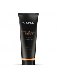 Массажный легкий крем WICKED Orange Blossom plus Patchouli - 120 мл. - Wicked - купить с доставкой в Оренбурге