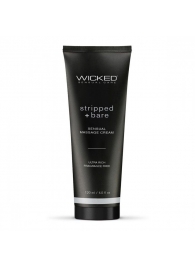 Массажный легкий крем WICKED Stripped plus Bare - 120 мл. - Wicked - купить с доставкой в Оренбурге