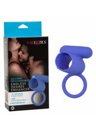 Синее эрекционное виброкольцо Silicone Rechargeable Endless Desires Enhancer - California Exotic Novelties - в Оренбурге купить с доставкой