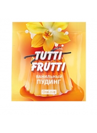 Пробник гель-смазки Tutti-frutti со вкусом ванильного пудинга - 4 гр. - Биоритм - купить с доставкой в Оренбурге