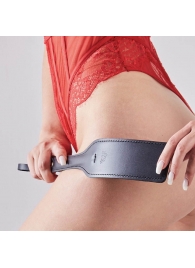 Черная кожаная шлепалка SitaBlack - 30 см. - Sitabella - купить с доставкой в Оренбурге