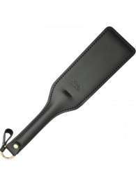 Черная кожаная шлепалка SitaBlack - 30 см. - Sitabella - купить с доставкой в Оренбурге