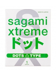 Презерватив Sagami Xtreme Type-E с точками - 1 шт. - Sagami - купить с доставкой в Оренбурге