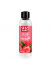 Массажное масло Sexy Sweet Nectar Lychee с феромонами и ароматом личи - 75 мл. - Биоритм - купить с доставкой в Оренбурге