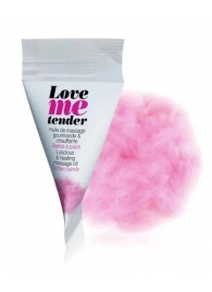 Съедобное согревающее массажное масло Love Me Tender Cotton Candy с ароматом сладкой ваты - 10 мл. - Love to Love - купить с доставкой в Оренбурге