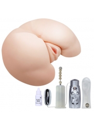 Вибрирующий мастурбатор-попка с ротацией и пультом управления - Baile - в Оренбурге купить с доставкой