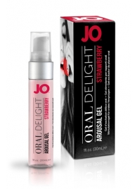 Клубничный лубрикант для оральных ласк Oral Delight Strawberry Sensation - 30 мл. - System JO - купить с доставкой в Оренбурге