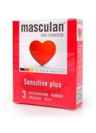 Презервативы Masculan Sensitive plus - 3 шт. - Masculan - купить с доставкой в Оренбурге