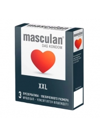 Презервативы увеличенного размера Masculan XXL - 3 шт. - Masculan - купить с доставкой в Оренбурге