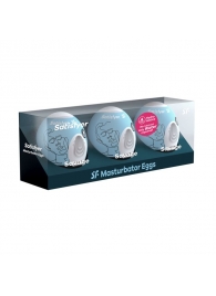 Набор из 3 мастурбаторов-яиц Satisfyer Savage - Satisfyer - в Оренбурге купить с доставкой